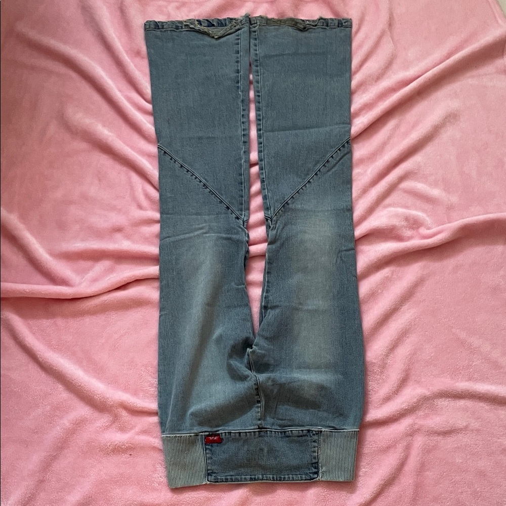 💎Y2K Low-Rise Flare Jeans TENSION Size S/M - Picture 7 of 13